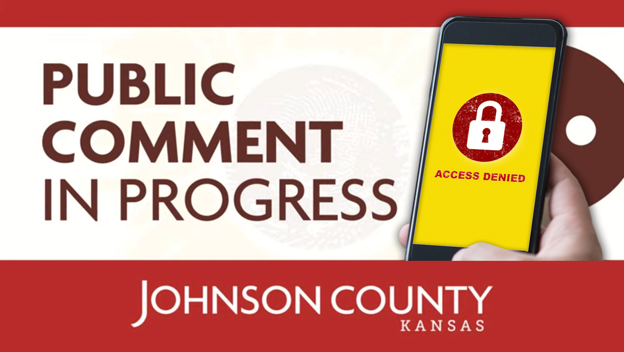 Johnson County, KS Commissio Chairman Mike Kelly Censors General Public Comments